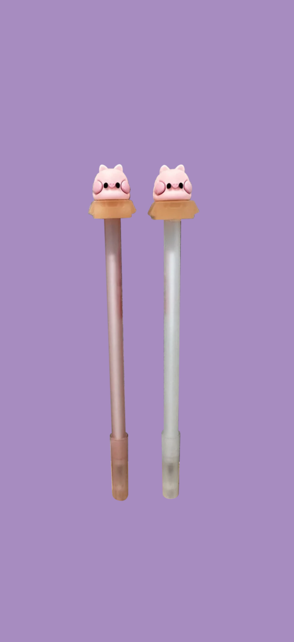 Kenji Tiny K set of 2 Pens - Pig Character - Black Ink