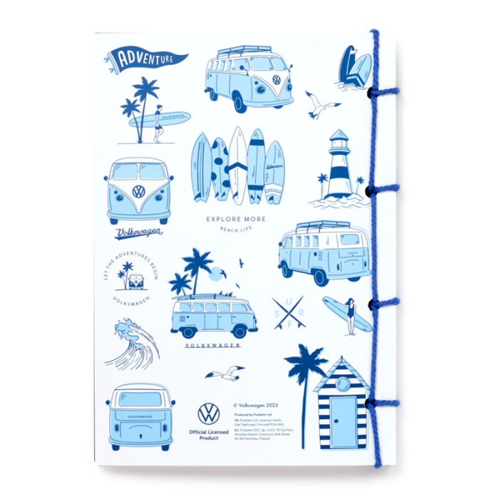 Explore More Volkswagen VW T1 Camper Bus Stone Paper A5 Notebook