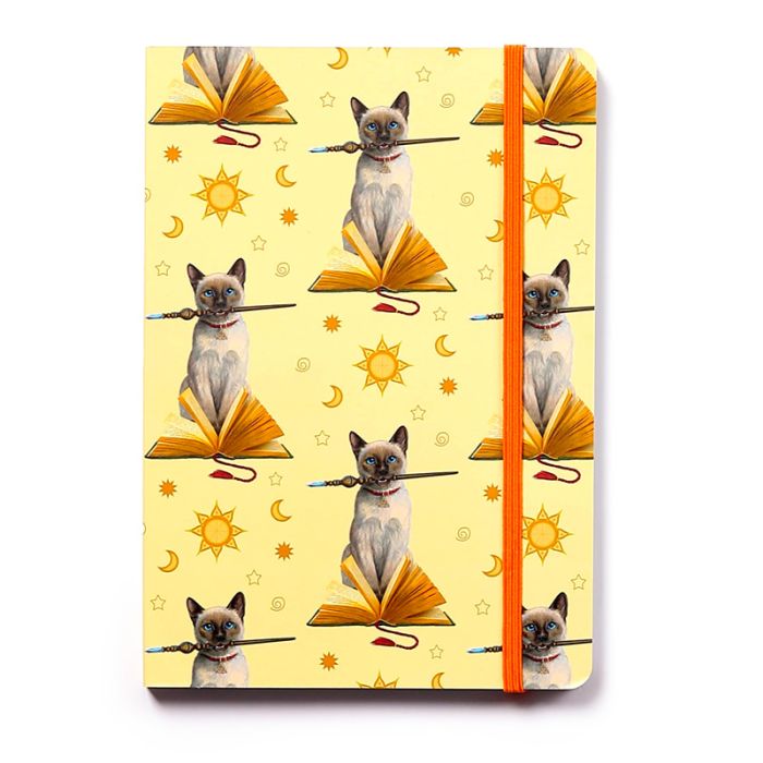 Lisa Parker Hocus Pocus Cat Recycled Paper A5 Notebook