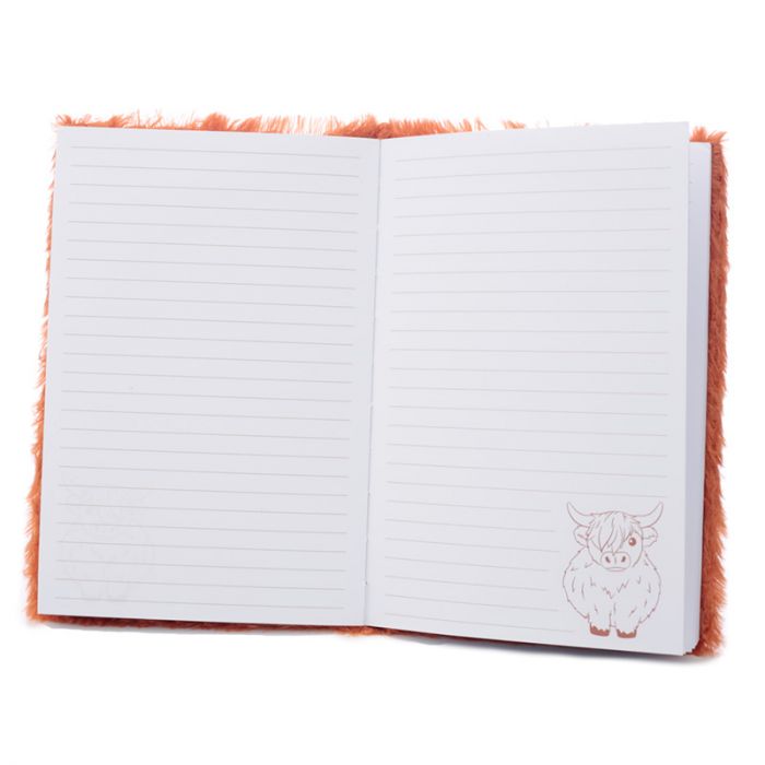 Highland Coo Cow Plush Fluffies A5 Notebook